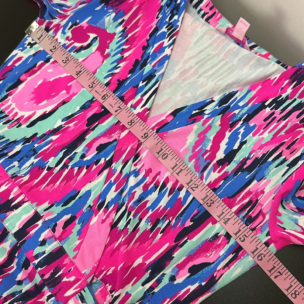 Lilly Pulitzer Marvista Wrap Maxi Dress S Free Spirit Stretch Resortwear Beachy - Picture 10 of 14